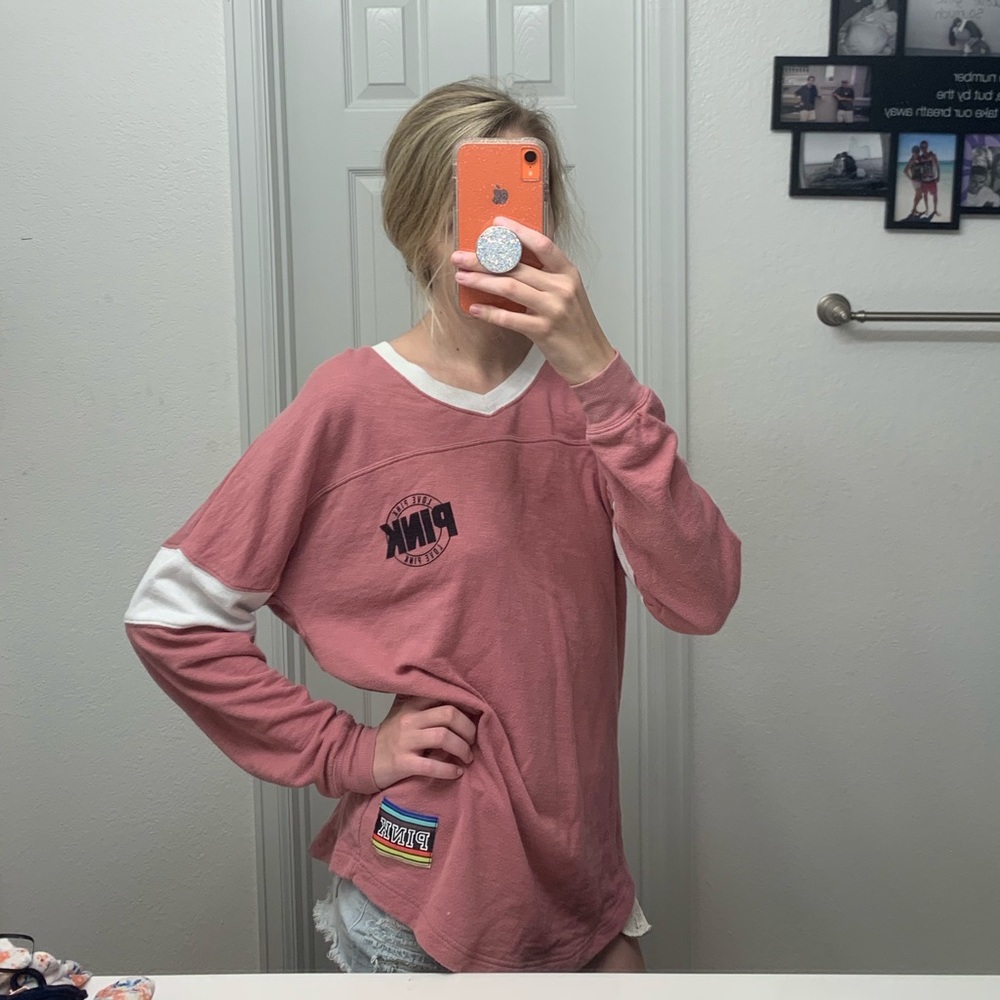 Pink long sleeve shirt